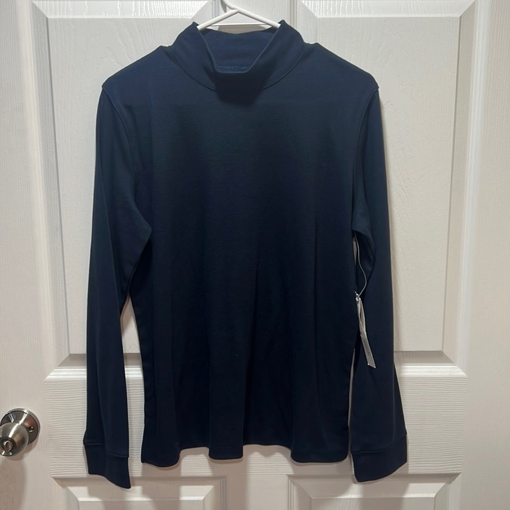 Large Hasting & Smith Navy Turtleneck